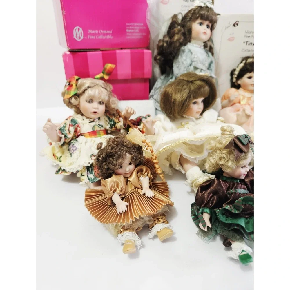 Marie Osmond Porcelain Doll Collection Tiny Tots Lot Of 11 Authentic‎